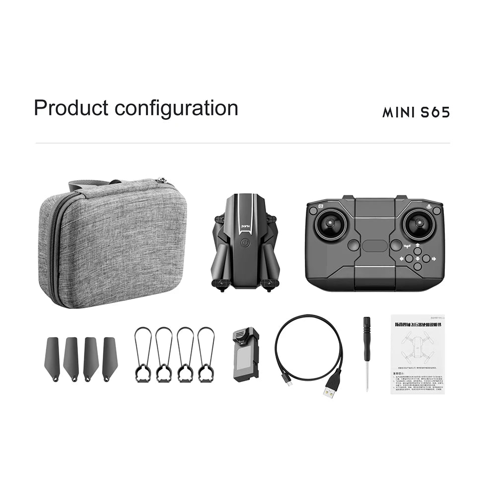 YLRC S65 Drone - 4K HD Camera WiFi Headless Mode 2.4GHz Foldable Quadcopter Toys Real-time transmission Helicopter Toys 46 YLRC S65 Drone
