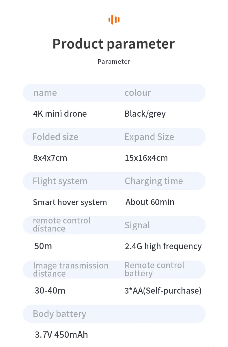 XYRC L23 Mini Drone, aa(self-purchase) body battery 3.7v 