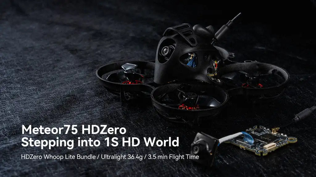 BETAFPV Meteor75 Racing Drone, Meteor75 HDZero Stepping into 1S HD World Whoop