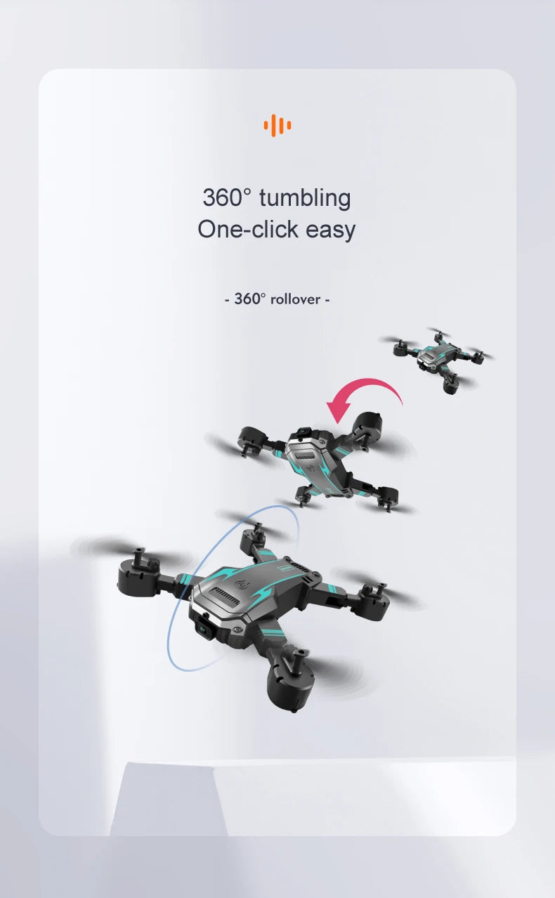 KBDFA G6 Pro GPS Drone, Easy one-click 360° rollover and tumbling capabilities for seamless flight.