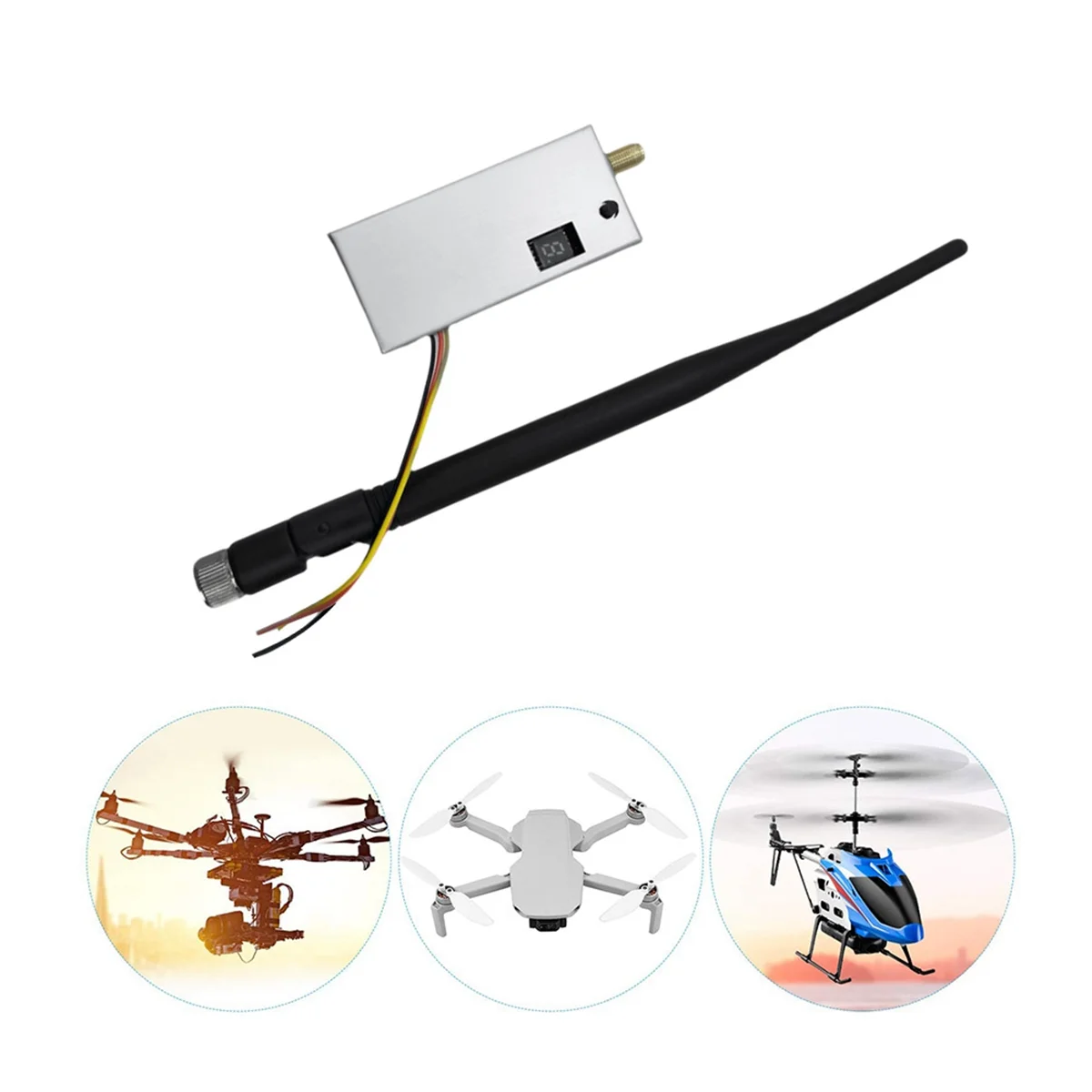 1.2G 1.3G 3W 8CH VTX - FPV Audio Video Transmitter for RC FPV Long Range Drone Airplane