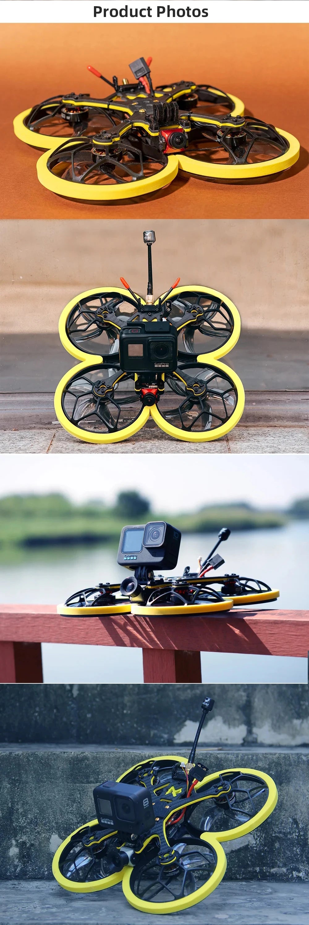 HGLRC Veyron35 CR Pusher - 3.5 Inch FPV Cinewhoop Racing Drone HD Polar Video Shooting - HD Version For RC FPV Quadcopter Drone 8 HGLRC Veyron35 CR Pusher SPECIFICATIONS Warranty