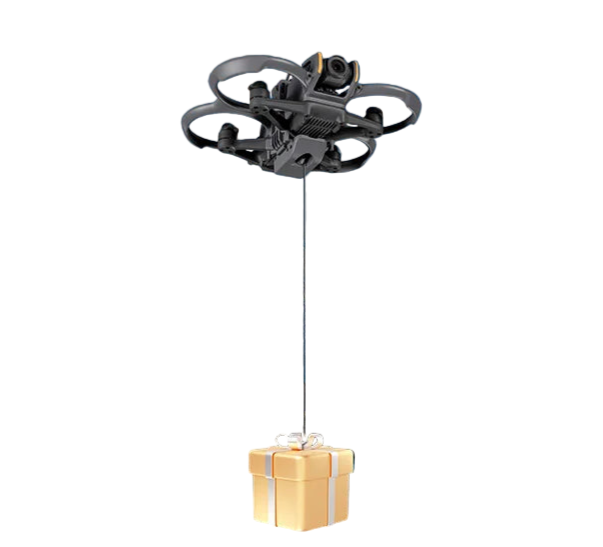 STARTRC Airdrop System for DJI Avata 2 – Top Extension Mount Holder, Type‑C Dropper, 400g Payload, ABS+PC, 55g