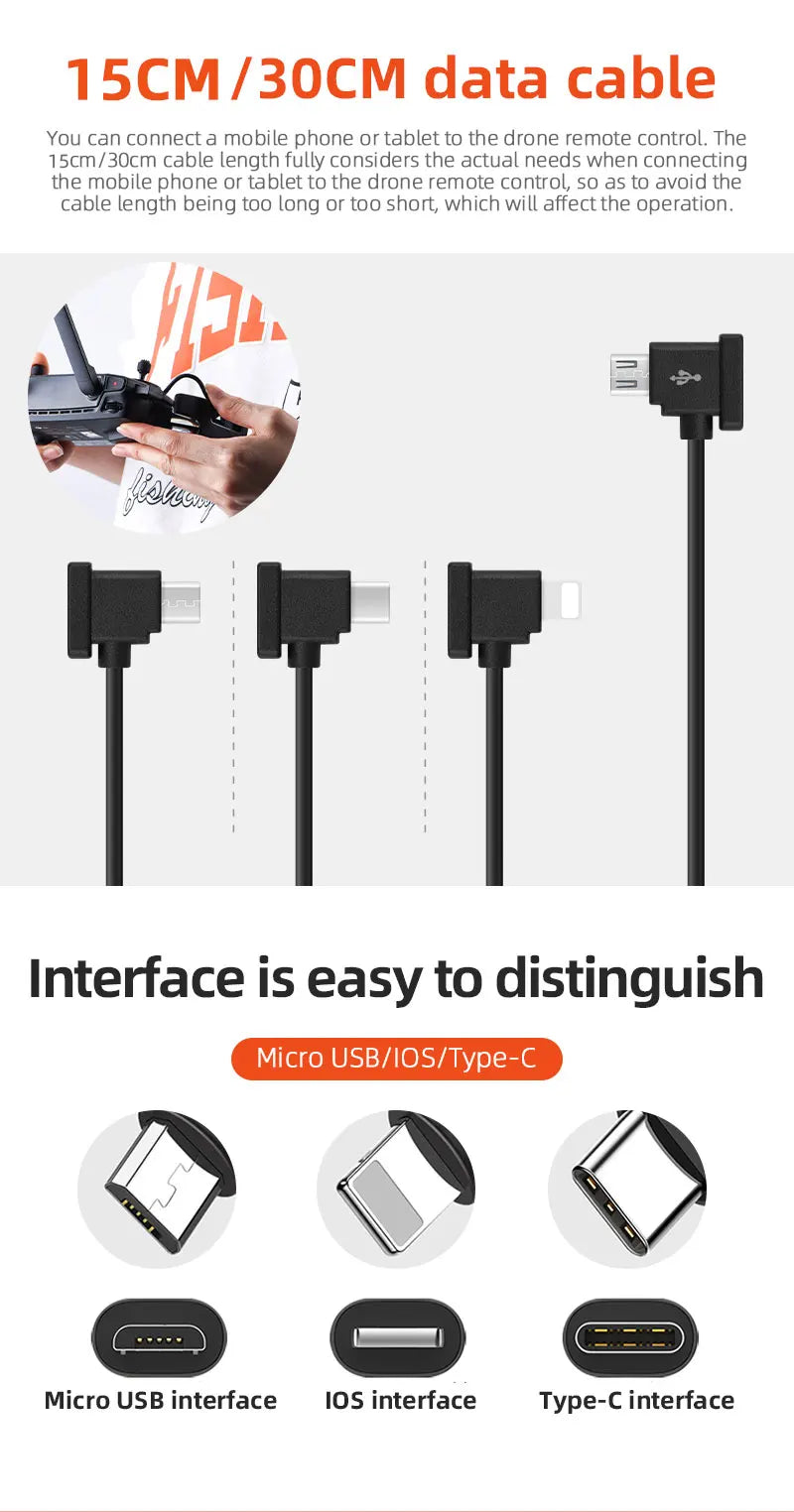 1Scm / 30cm cable length considers the actual needs when connecting the