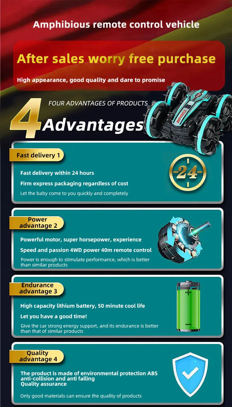 Newest High-tech Remote Control Car, the product is made of ABS anti-collision and anti falling Quality assurance Only good materials