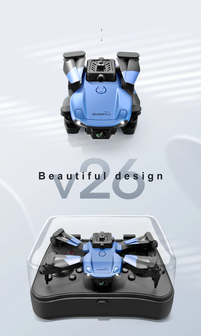 V26 Mini Drone - HD Camera WiFi Fpv Air Pressure Altitude Hold Professional Foldable Quadcopter 4K RC Dron Kid Boys of Toys GIft 23 V26 Mini Drone, v26 mini drone features : wi-fi dimensions