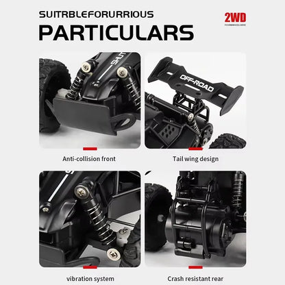 Samochód zdalnie sterowany 4WD DK087 RC Drift Racing 1:16 Off Road, stop aluminium, 2.4G, szybkie ciężarówki z LED, wspinaczka, idealny prezent dla dzieci