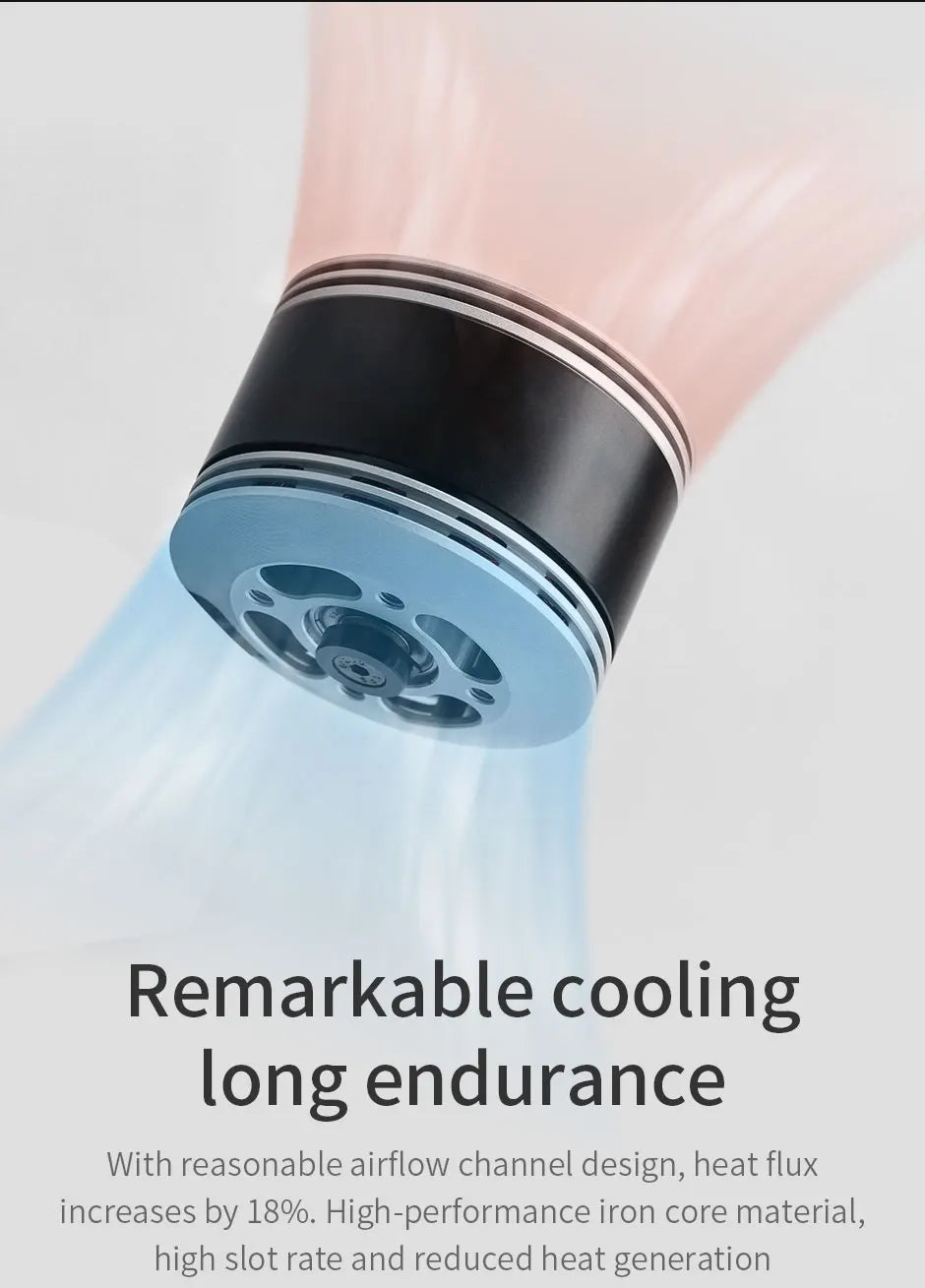 T-MOTOR, Remarkable cooling long endurance With reasonable airflow channel design, heat flux increases by 18%