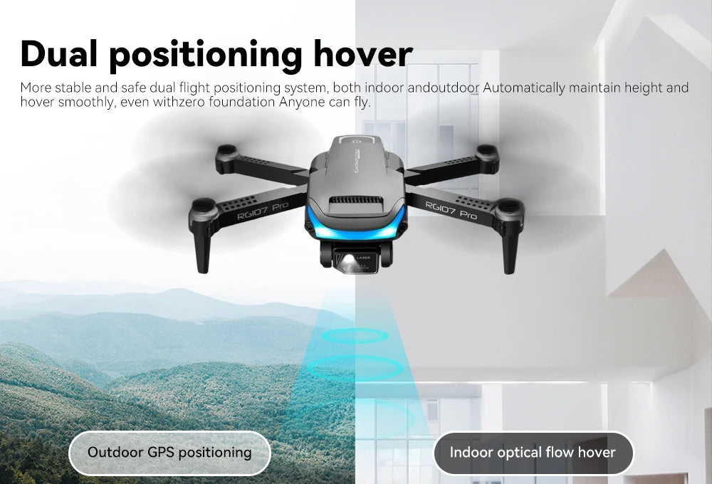dual positioning hover more stable and safe dual flight positioning system . both