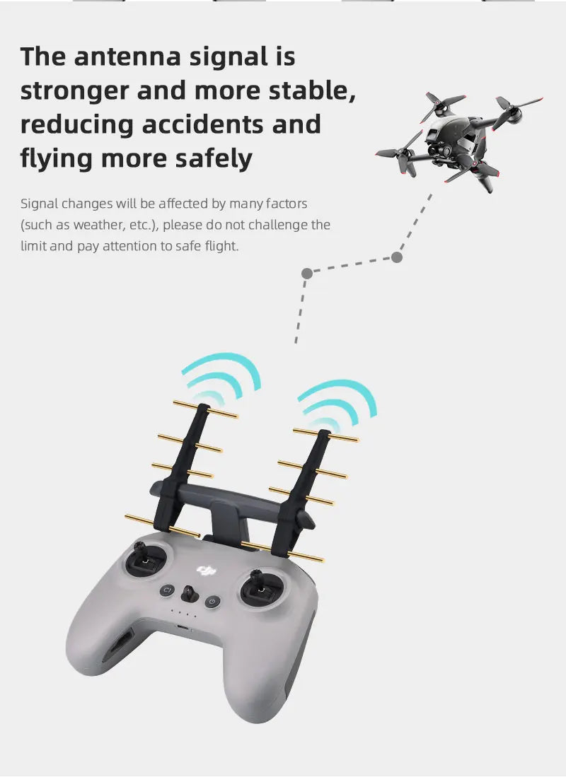 DJI FPV Propeller, antenna signal is stronger and more stable, reducing accidents and flying more safely . changes will