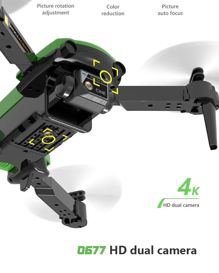 CONUSEA 0677 Drone, cineasys hd dual camera 0677 h