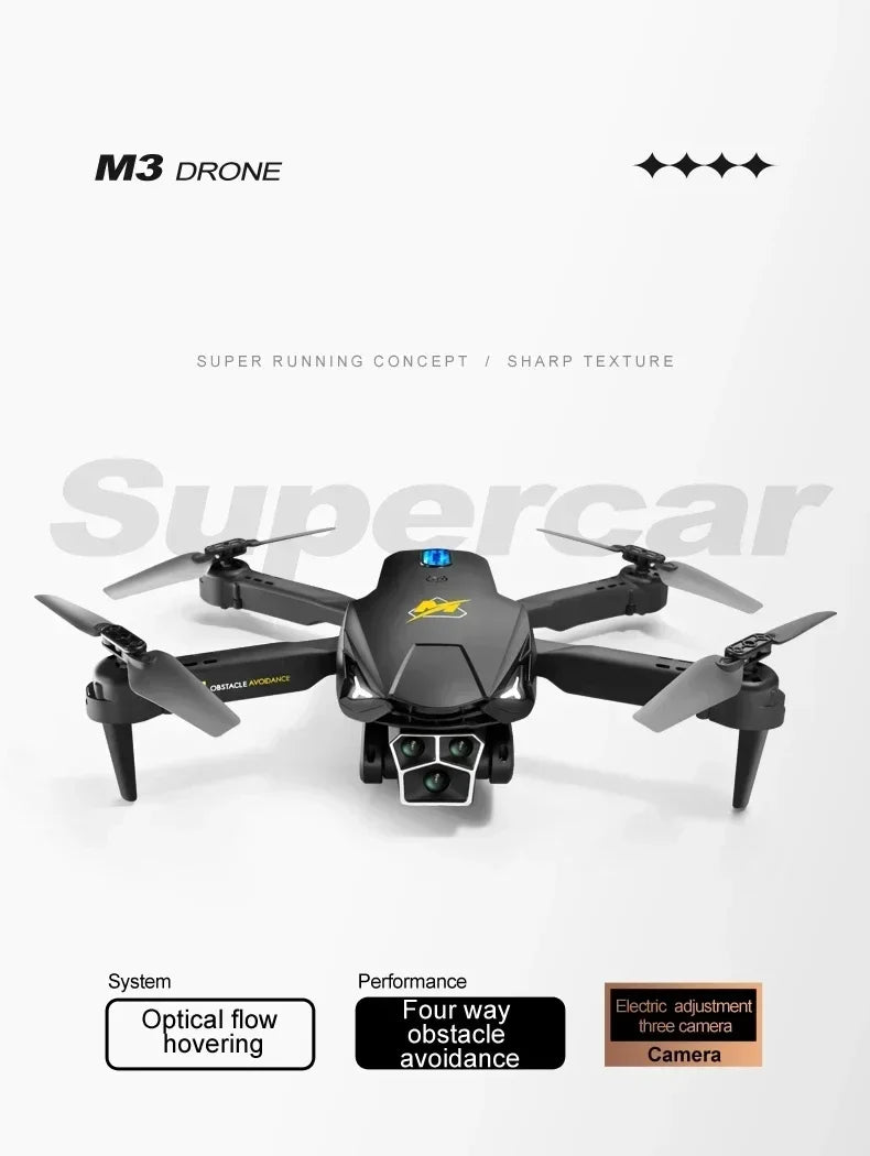 M3 Drone - 8K RC Plane Photography Drone Optical Flow Positioning Aircraft Four-Way Obstacle Avoidance Drone for Children 21 M3 Drone - 8K