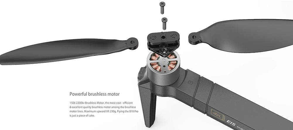 MJX Bugs 18 Pro GPS Drone, the enioua brushless motor is the most cost efficient among bauthless motor