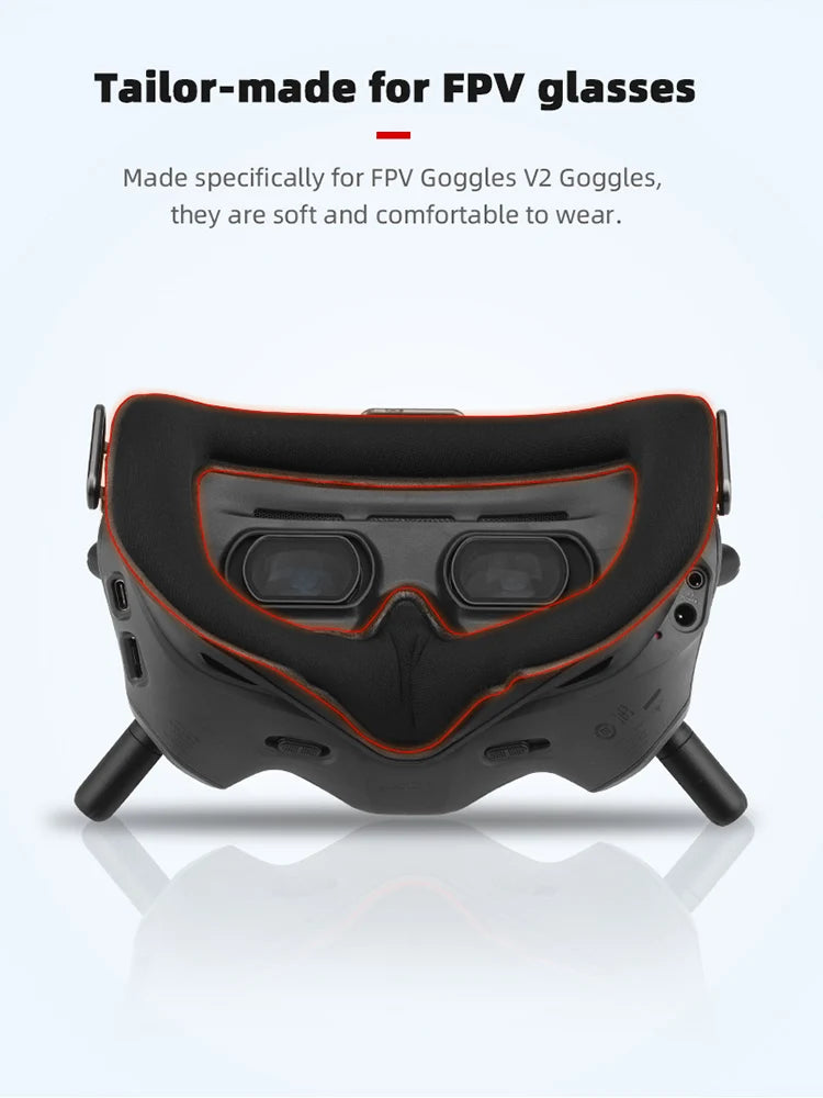 Face Mask Eye Pad for FPV Goggles V2, Tailor-made for FPV Goggles V2 glasses, are soft and comfortable