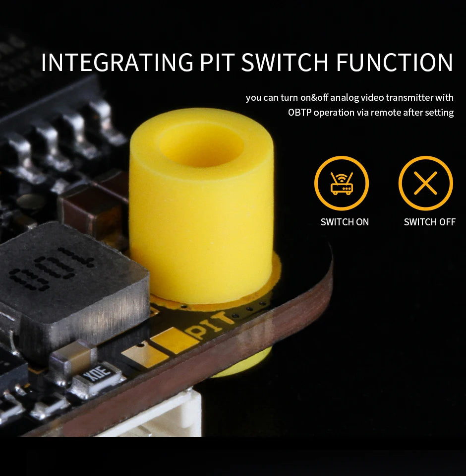 INTEGRATING PIT SWITCH FUNCTION you can turn on&off