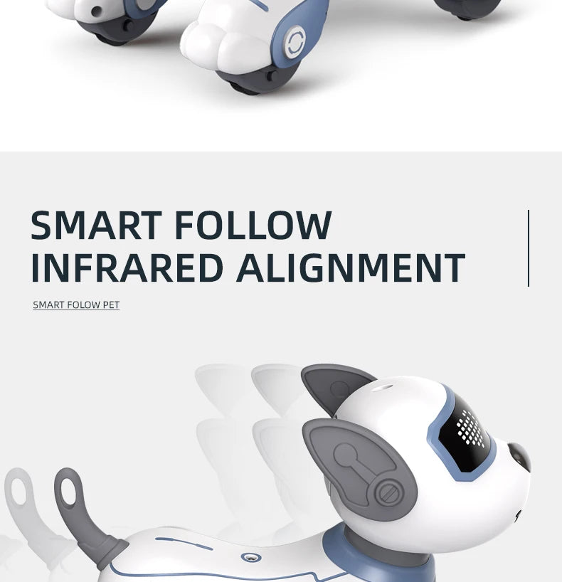 Funny RC Robot Electronic Dog Stunt Dog, SMART FOLLOW INFRARED ALIGNMENT SMARLFOLOW