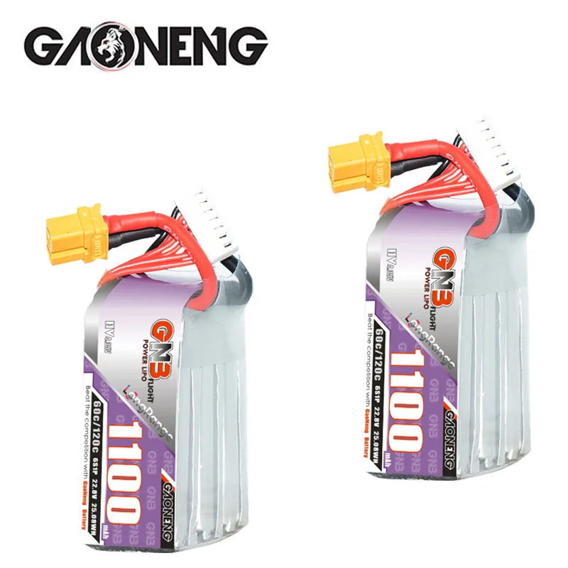 GaoNeng GNB 6S HV 22.8v 1100mAh 60c/120c Lipo Battery For FPV Racing Drone