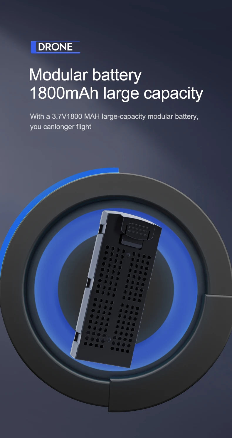 S172 Max Drone - Optical Flow Positioning Five-sided Obstacle Avoidance Drone 4K GPS WIFI FPV Folding Four-axis RC Helicopter Toy 25 S172 Max Drone, modular battery 180omah large capacity with a 3.7