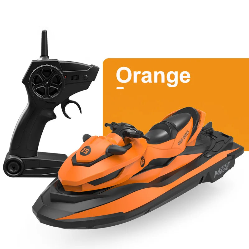 MN MODEL LM13-A Mini Jet Ski RC Boat 2.4G High-Speed Motorboat, 50m Range, Dual Motors, 3.7V 650mAh, 20min Runtime