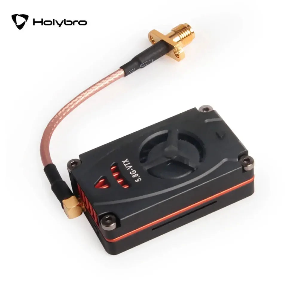 Holybro Atlatl HV 5.8G 3W VTX, Frequency band lights (#3-#7) with instructions for switching: click to toggle and flash before moving to next frequency.