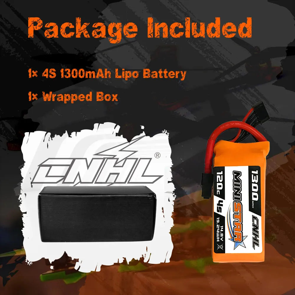 4PCS CNHL 4S 14.8V Lipo Battery for FPV Drone. 4.Great value without the loss of performance