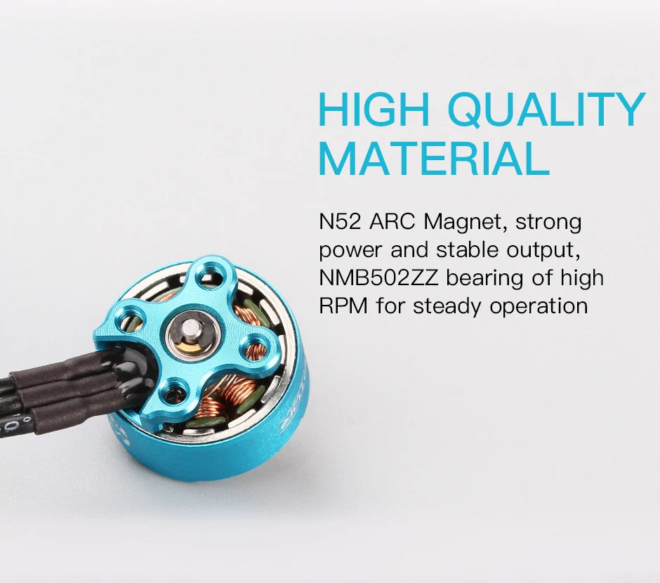 T-motor MICRO M1104 KV7500 Brushless Outrunner Freestyle Motor For FPV RC 90mm 110mm Drone 9 T-motor, HIGH QUALITY MATERIAL N52 ARC Magnet, strong power and stable output,