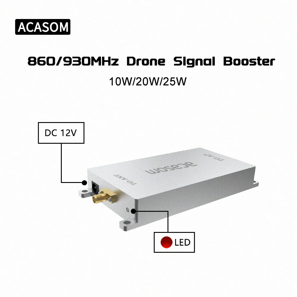 ACASOM 860/930MHz Drone Signol Booster 1OW