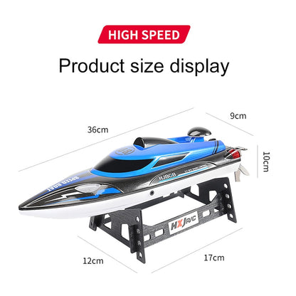 HJ808 RC Boat, HIGH SPEED Product size display 9cm 36cm 3 12cm 17c