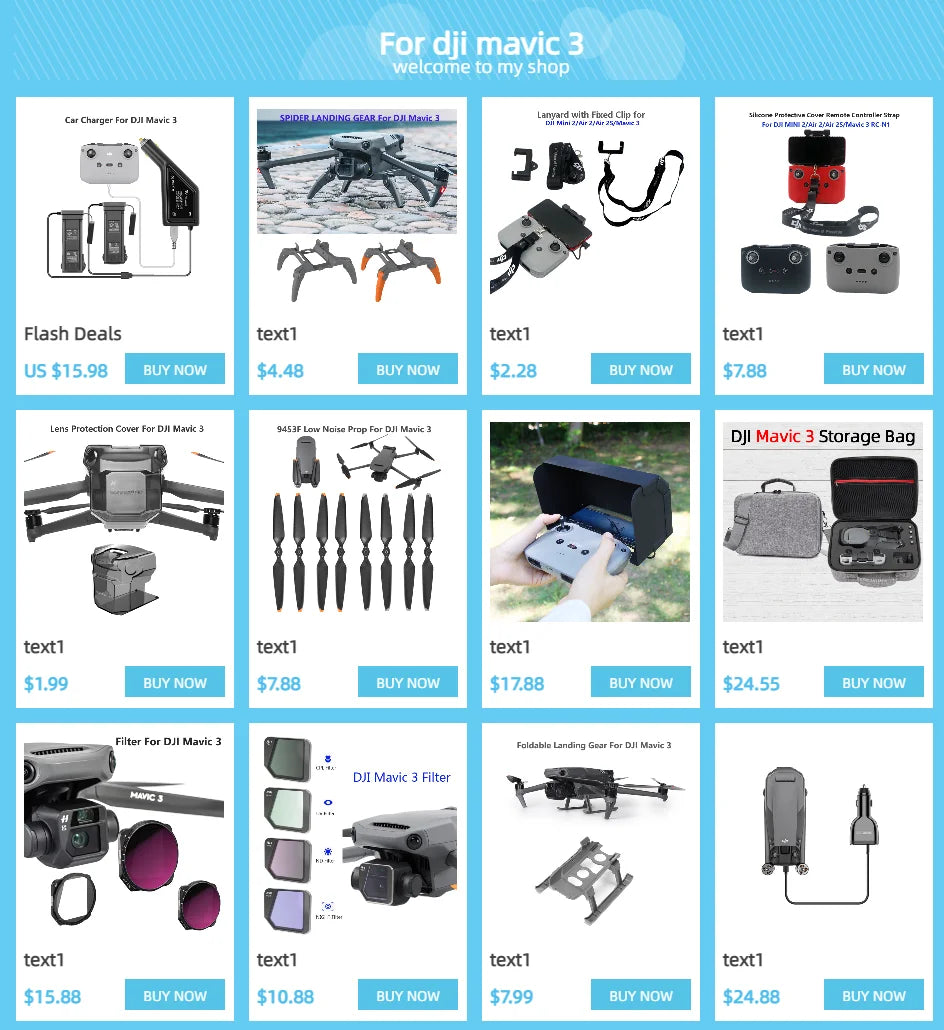 Extended Landing Gear for DJI Mavic 3 Support Protector Extension Replacement Fit for DJI Mavic 3 drone Accessories 9 'rotecticn Cover For DIMavic $ 9453F Low Noi