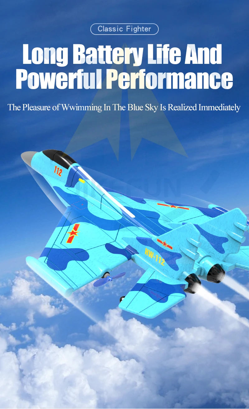 Genuine Authorization J-11 1:50 RC Fighter Plane - 2.4G 2CH Remote Control Foam Aircraft with Lighting J 11 Airplane Toys for Boys 21 Genuine Authorization J-11 1:50 RC Fighter Plane, The Pleasure Of Wwimming In The Blue Is Realized Immediately