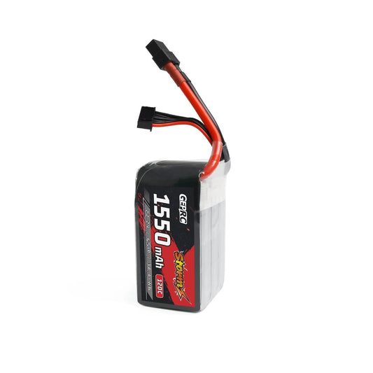 GEPRC Storm 6S 1550mAh 120C Lipo Battery - Suitable for 3-5Inch Series Drone for RC FPV Quadcopter Freestyle Series Drone Parts