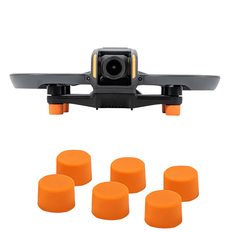 STARTRC StartRC Foot Pads Silicone 10mm Heighten Landing Gear For DJI Avata 2 Drone Takeoff Protector, 6-Pack (2.2g/pc)