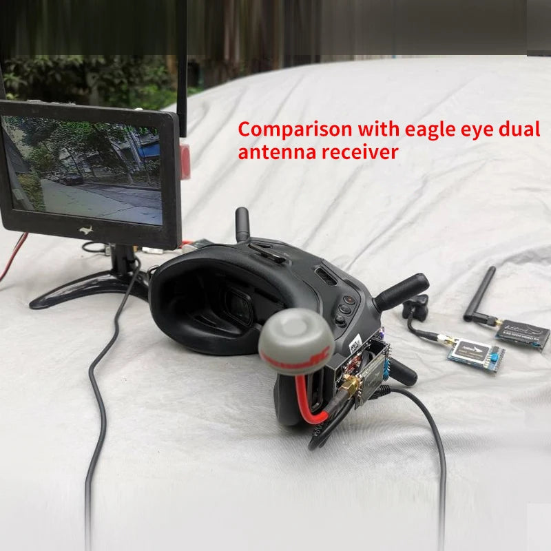 Arkbird Rth Arkbird 5.8G 32CH receptor transmissor de imagem para óculos de vídeo ...