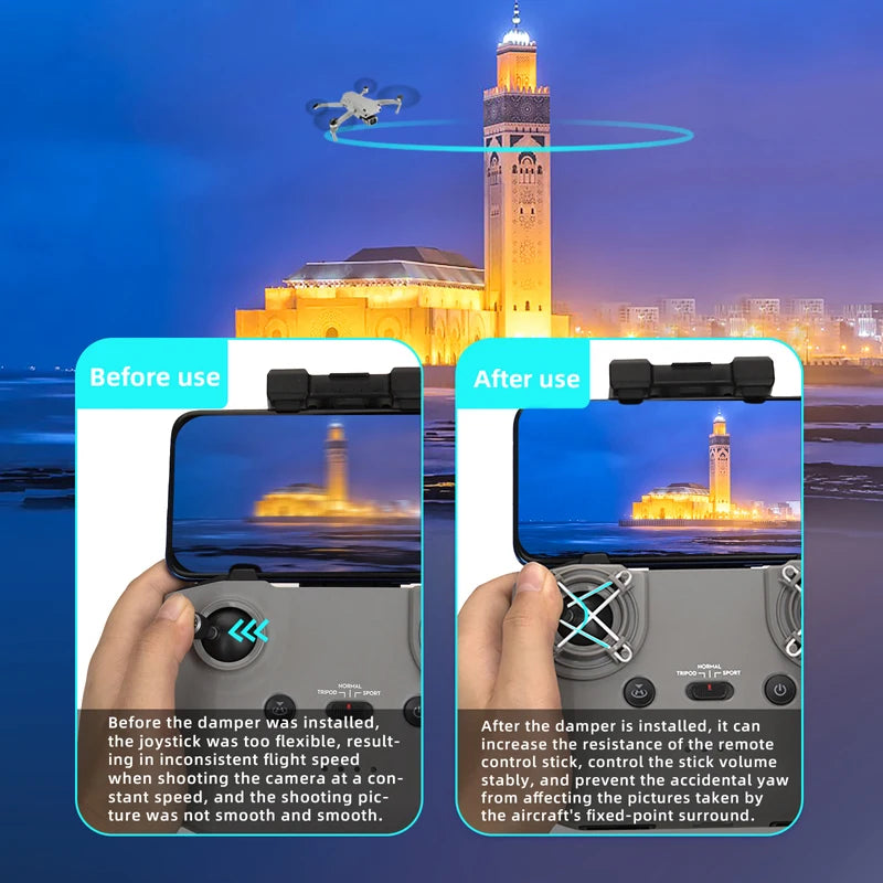 Rocker Speed Controller for DJI Mini 3 Pro/Mavic 3/Mini 2/Air 2S Joystick Holder Base Mount Drone RC-N1 Accessories 10 the joystick was too flexible, result- increase the resistance of the remote in inconsistent flight speed