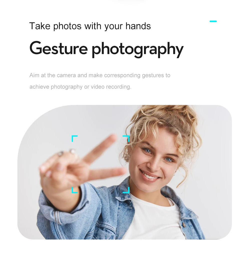 XT105 Drone, take photos with your hands Gesture photography Aim at the camera and make corresponding gesture