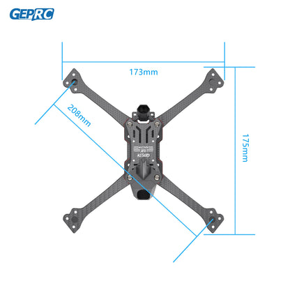 GEPRC Racer Frame Parts, GEPRC 173mm 62205 7 208mm 7e44