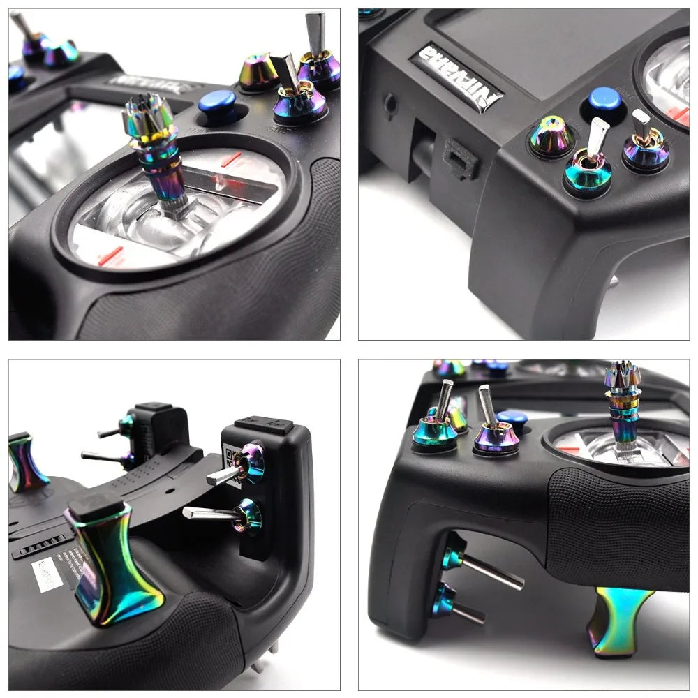Flysky FS-NV14 Transmitter, 2.Moving away from traditional transmitter designs, the NV14 has a unique ergonomic
