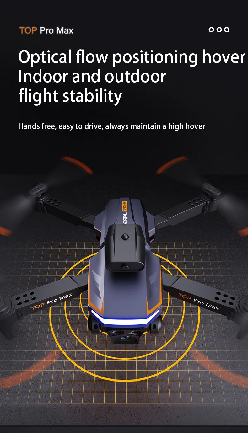 P18 Drone, TOP Pro Max Optical flow positioning hover Indoor and outdoor flight stability Hands free, easy
