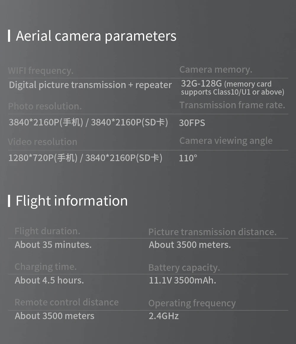 SJRC F22S 4K HD PRO Drone - With 4K HD Camera 2-Axis Gimbal HD Camera Obstacle Avoidance GPS 5G WiFi FPV Quadcopter RC Drone Helicopter Professional Camera Drone 41 SJRC F22S 4K HD PRO Drone, Camera memory: Digital picture transmission + repeater 326-128G (memory card