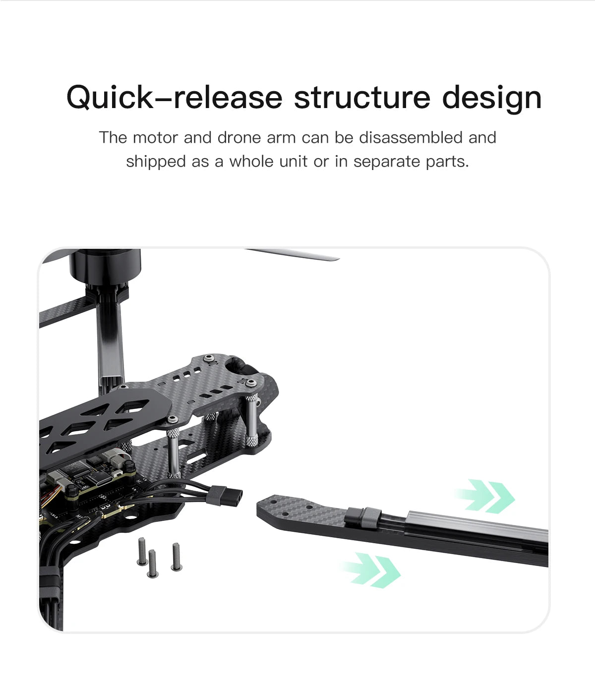 GEPRC MARK4 LR10 5.8G 2.5W Long Range FPV - 10inch Freestyle Drone EM3115 900KV GEP-BL60A-4IN1 ESC High-performance RC Quadcopter 12 GEPRC MARK4 LR10 5.8G 2.5W Long Range FPV, motor and drone arm can be disassembled and shipped as a whole unit or in separate