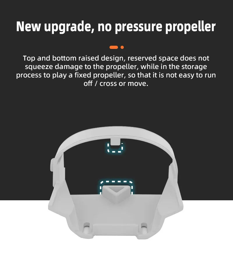 Propeller Holder For DJI Mini 3 Pro, new upgrade, no pressure propeller Top and bottom raised design, reserved space does not squeeze damage