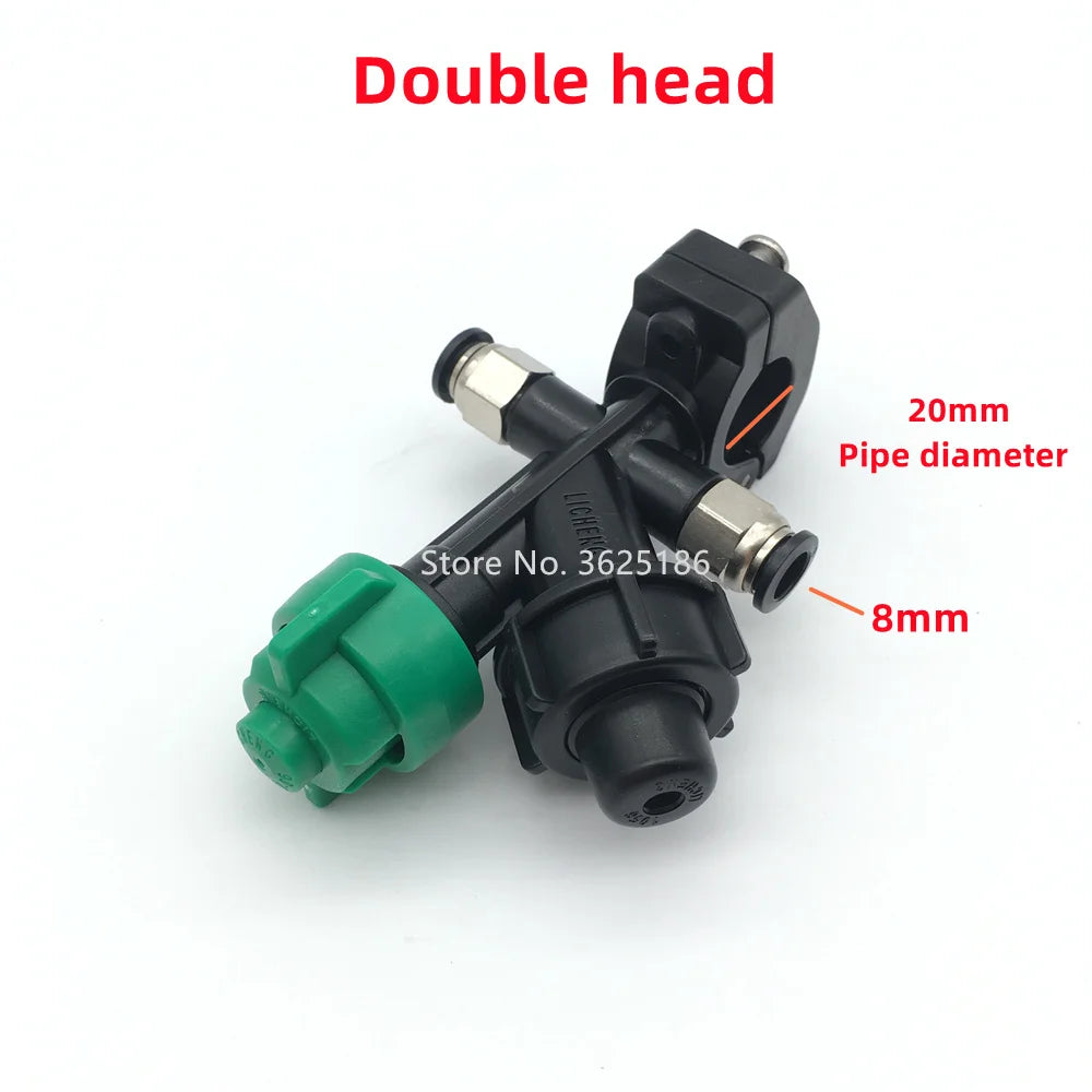 EFT Agricultural Spray Nozzle - 1PCS EFT 20MM Clamp Agricultural Drone Sprayer with 8mm Quick Plug Plant Protection Sprayer Nozzle EFT E416P E616P G616 G630 G420 Agricultural Drone Accessories 33 EFT Agricultural Spray Nozzle, Double head 20mm Pipe diameter Store No. 3625186 8