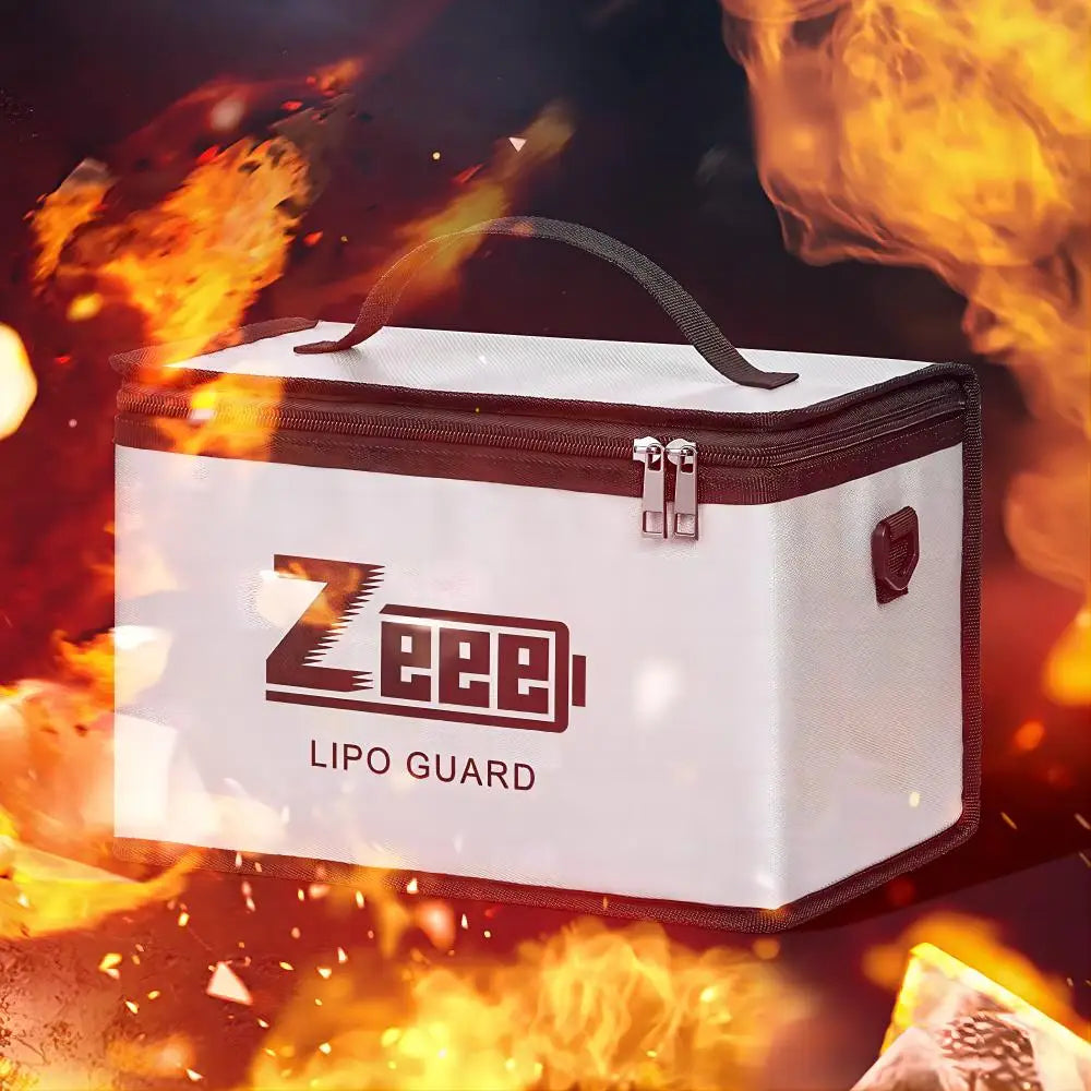 Zeee Lipo Safe Bag, Never leave charging battery unattended.