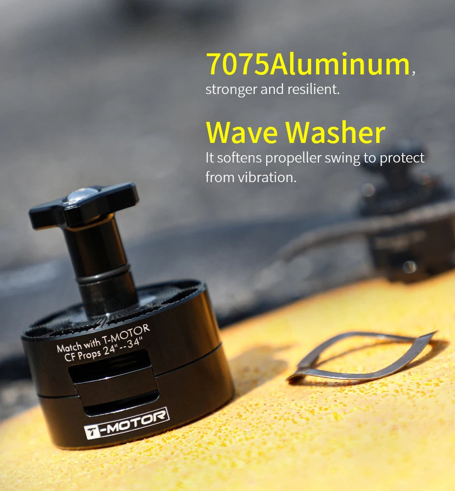 Q1418 / Q1824 / Q2423 Quick Attach Detach propeller adapter Quicker in mounting 9 atcProps 24" TMOTOR -34" with Motch EMO