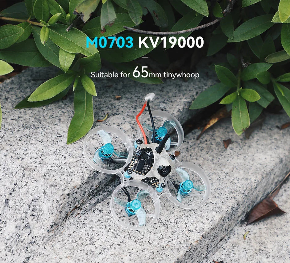 T-MOTOR M0703 KV19000 Suitable for 65mm tinywhoop 5 T-MOTOR, M0703 KV19OOO Suitable for 65mm tinywhoo