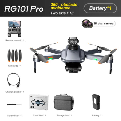RG101 PRO Drone, RGIOI Pro avoidance Battery Two axis PTZ