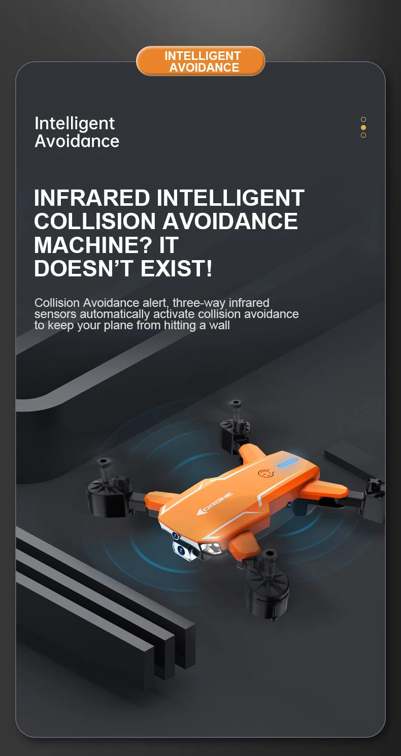 R2S Drone, infrared sensors automatically activate collision avoidance to keep plane from