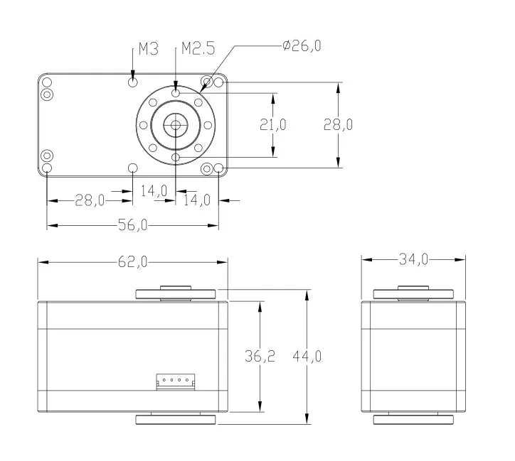 OCServo, OCSERVO ROBS-301 - 29kg.cm Servo