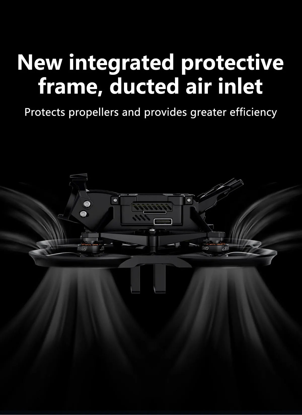 GEP-DS20 Frame 2Inch Parts Propeller Accessory, ducted air inlet Protects propellers and provides greater efficiency U33d5