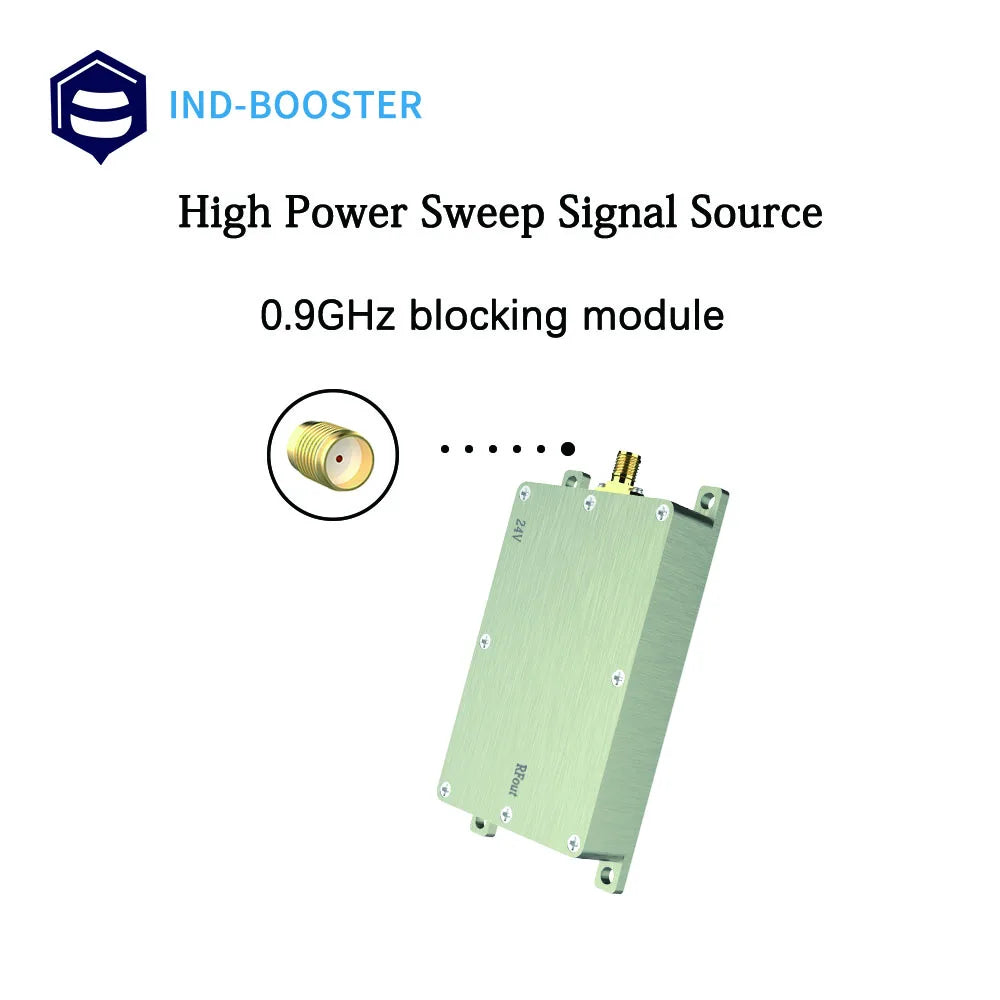 865-965MHz 900MHz 0.9GHZ Anti Drone Module, IND-BOOSTER High Power Sweep Signal Source O.9GHz blocking